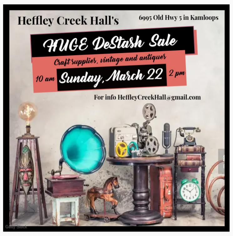 Destash craft supplies and vintage March 22 poster